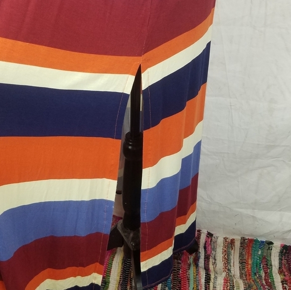 Lularoe striped Joy long open front long cardigan vest - Picture 5 of 9